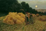 Theodor von Hörmann, Moonrise After the Harvest I