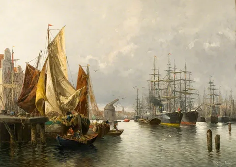 Adolf Kaufmann, In the Harbour of Le Havre