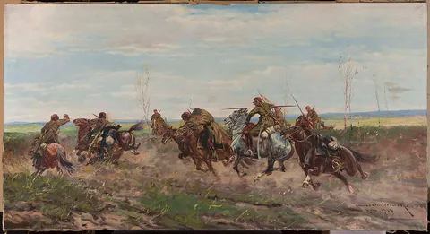 Leonard Wintorowski, Battle scene