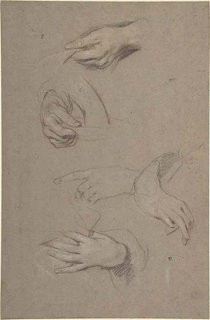 Sir Peter Lely, Studies of Hands