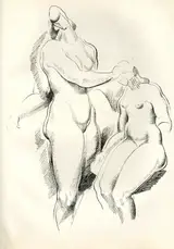 Alexander Archipenko, Figurliche Komposition (Figurative Composition), from Genius, Zeitschrift für werdende und alte Kunst