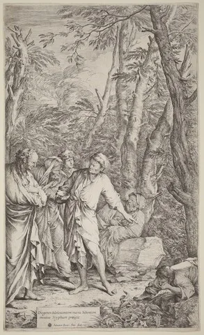 Salvator Rosa, Diogenes Casting Away His Bowl