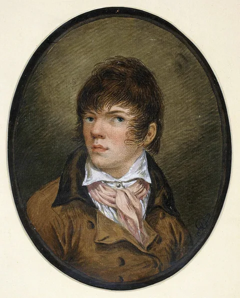 Aleksander Orłowski, Self-portrait at a young age.
