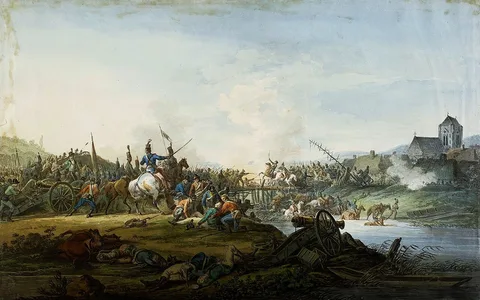 Aleksander Orłowski, Fighting for a river crossing.