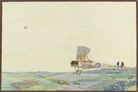 Frank Johnston, First Canadian Built Avro Flying at Beamsville
