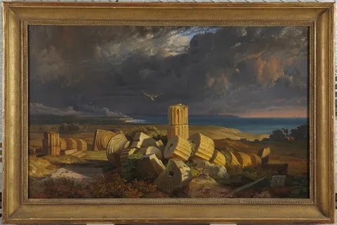 Friedrich Nerly, Ruins of the Temple of Hera at Selinunte