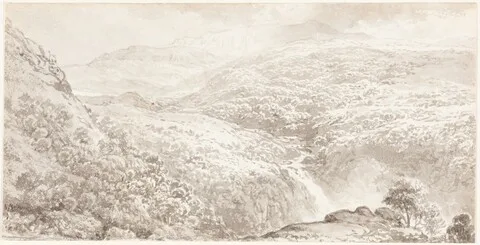 John Glover, A Mountain Valley with a Waterfall