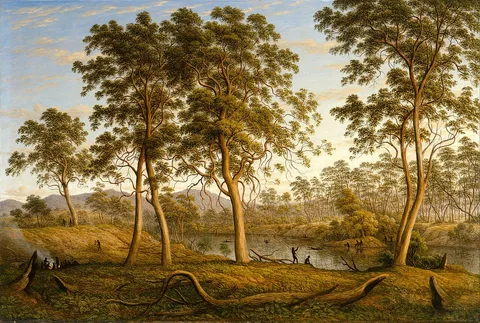 John Glover, Natives on the Ouse River, Van Diemen's Land