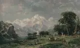 Ransome Gillett Holdridge, Sioux Encampment in the Rocky Mountains