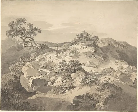 Carl August Richter, Landscape in Saxony