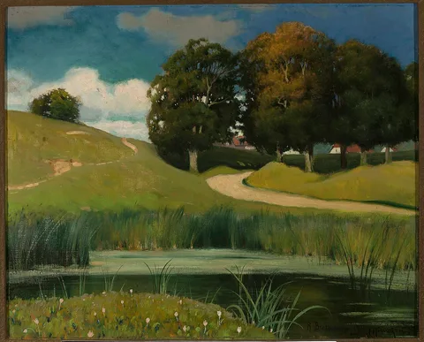 Roman Bratkowski, Landscape with a rivulet