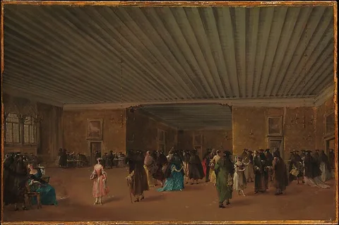 Francesco Guardi, The Ridotto Pubblico at Palazzo Dandolo