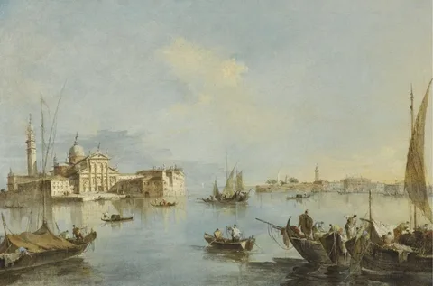 Francesco Guardi, Venice, A View of the Church of San Giorgio Maggiore with the End of the Giudecca