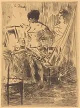 Jean-Louis Forain, Danseuses dans leur loge (Dancers in Their Dressing Room)