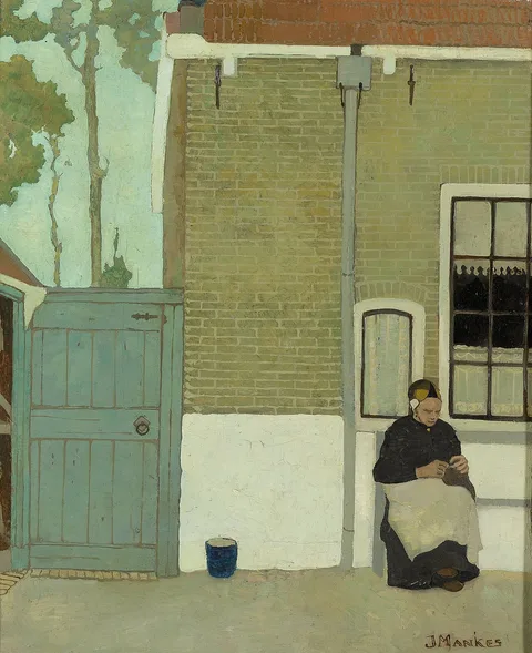 Jan Mankes, Woman in front of her house