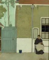 Jan Mankes, Woman in front of her house