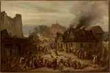 Franciszek Kostrzewski, Fire in a small town.
