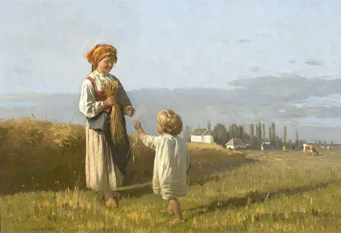 Wladislaw Szerner, Gathering of grain ears