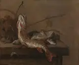 Pieter van Noort, Still life with fish