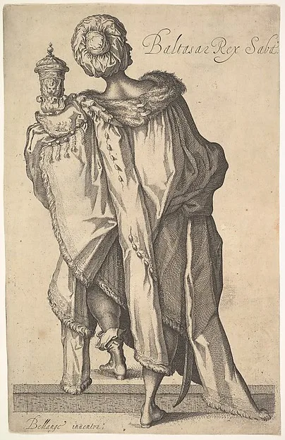 Matthäus I Merian, Balthasar, after figure in "The Adoration of the Magi" by Jacques Bellange