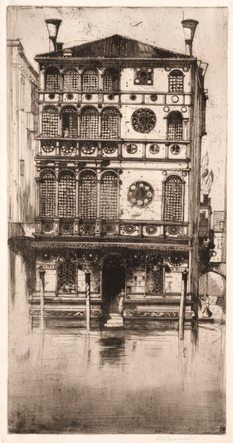 Sir David Young Cameron, Palazzo Dario, Venice
