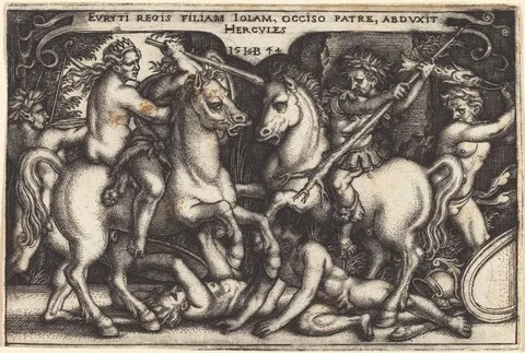 Hans Sebald Beham, Hercules Abducting Iole