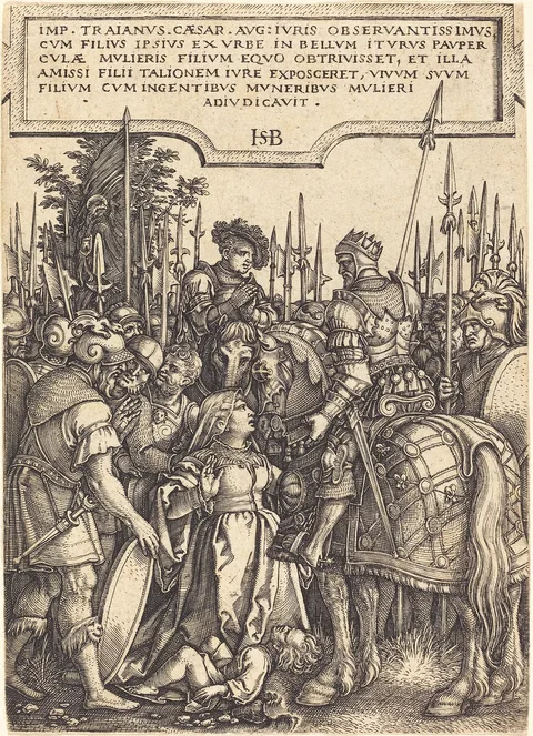 Hans Sebald Beham, Trajan's Justice
