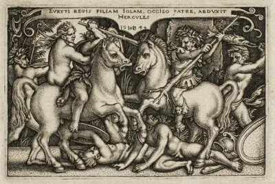 Hans Sebald Beham, Hercules and Iole, from The Labors of Hercules