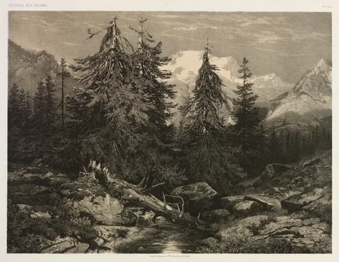 Alexandre Calame, Alpine Stream