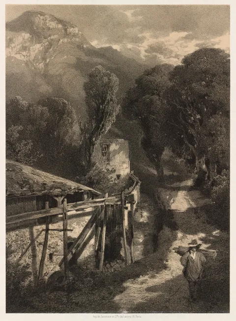 Alexandre Calame, The Simplon Road, Meillerie, France