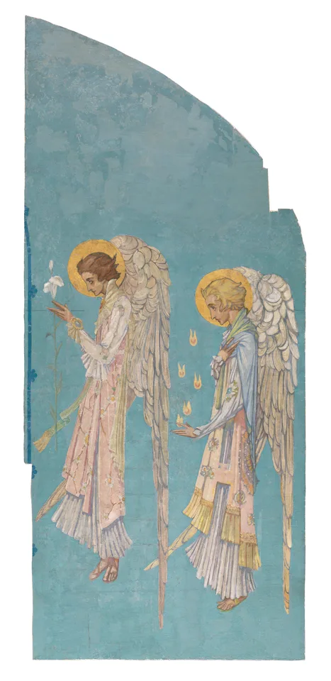 Harry Clarke, Two Winged Angels in Profile