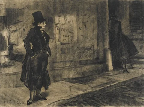Everett Shinn, Frederique Follows Her Husband