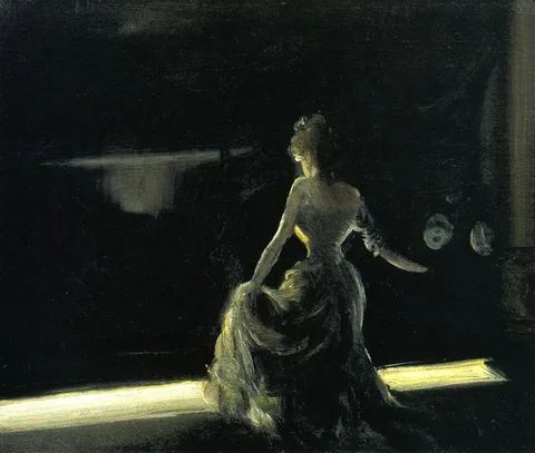 Everett Shinn, Girl on Stage