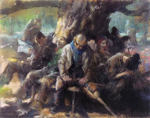 Everett Shinn, Green Park, London