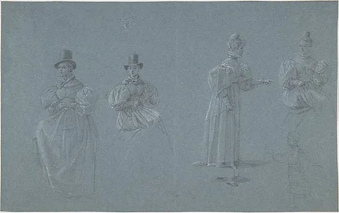 Wilhelm von Kobell, Studies of Horsewomen