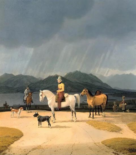Wilhelm von Kobell, Riders at the Tegernsee