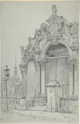 Samuel Prout, The Zwinger, Dresden