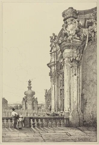 Samuel Prout, Zwinger Palace, Dresden