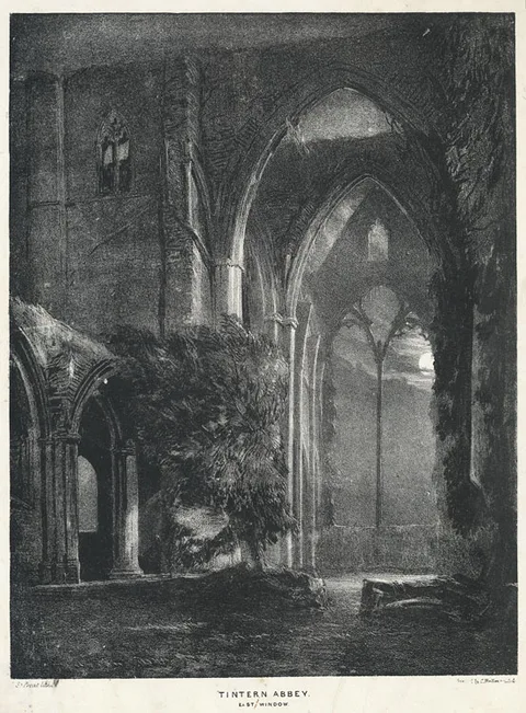 Samuel Prout, Tintern Abbey. East Window
