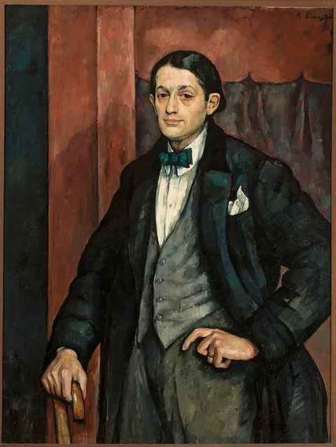Roman Kramsztyk, Portrait of sculptor Henryk Kuna