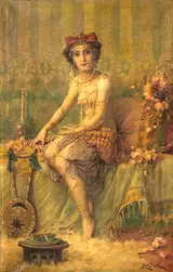 Hans Zatzka, Seated Egyptian Girl