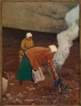 Władysław Wankie, Digging potatoes.