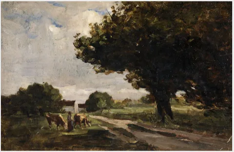 Nathaniel Hone, An Old Road with Trees
