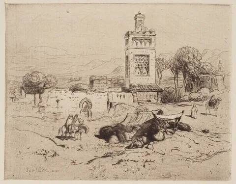 Samuel Colman, Ruins of a Mosque, Tlemciem, Algeria