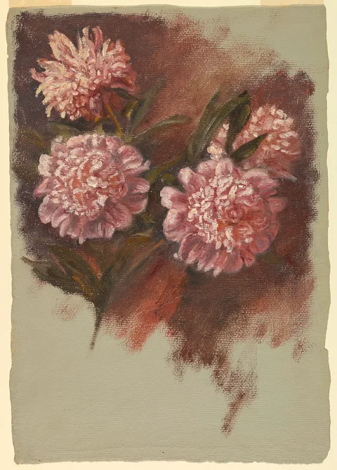 Samuel Colman, Red Peonies