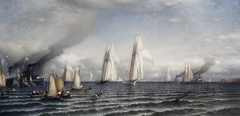 Samuel Colman, Finish — First International Race for America's Cup, August 8, 1870