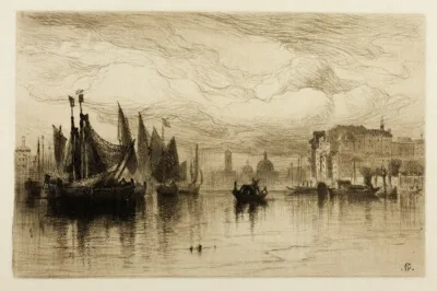 Samuel Colman, A Cloudy Day in Venice