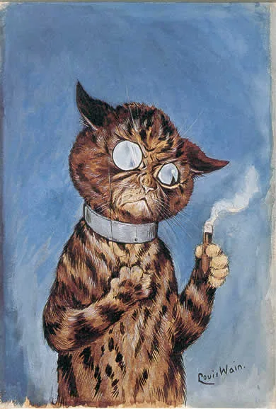 Louis Wain, Cat with a cigar