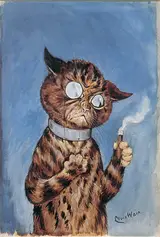 Louis Wain, Cat with a cigar