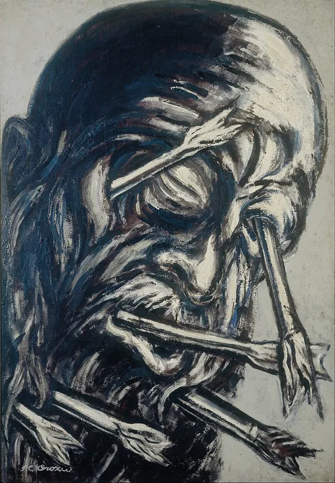 José Clemente Orozco, Head Pierced with Arrows, from the Los teules series